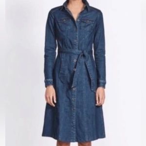 Boden denim shirt dress